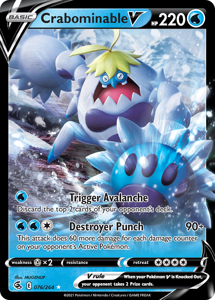 Crabominable V from Fusion Strike