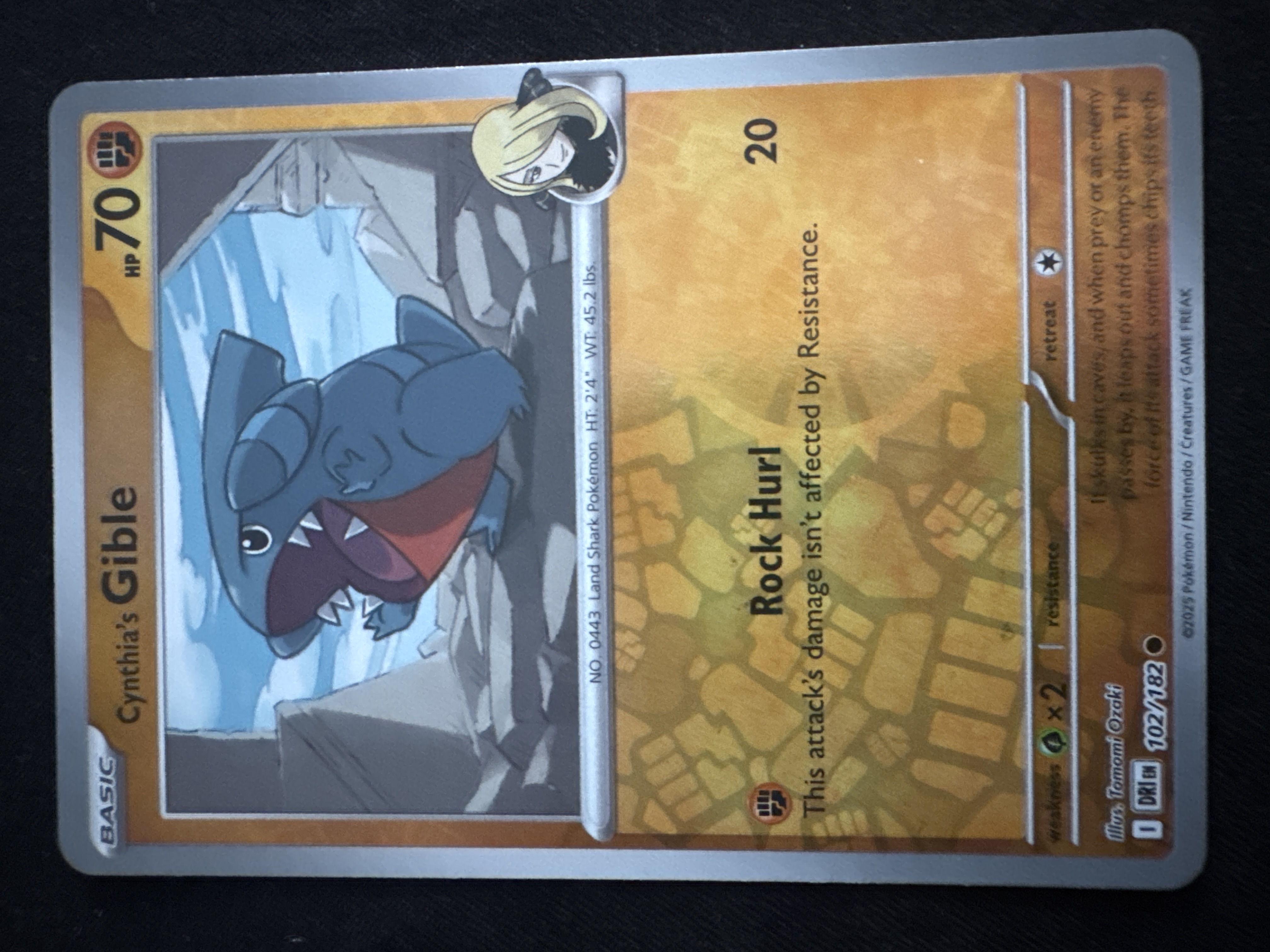 Cynthia's Gible from Destined Rivals