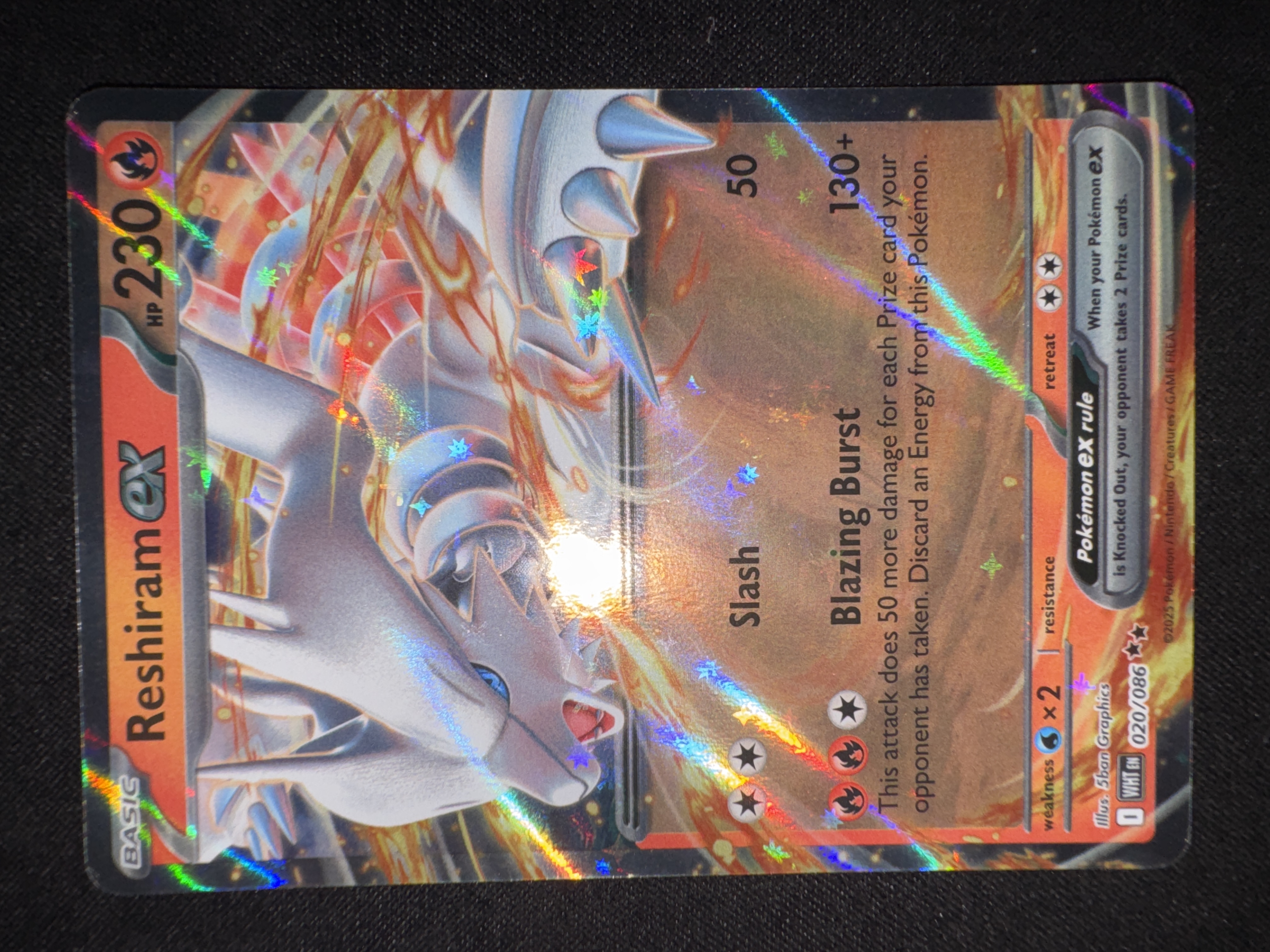 Reshiram ex from White Flare