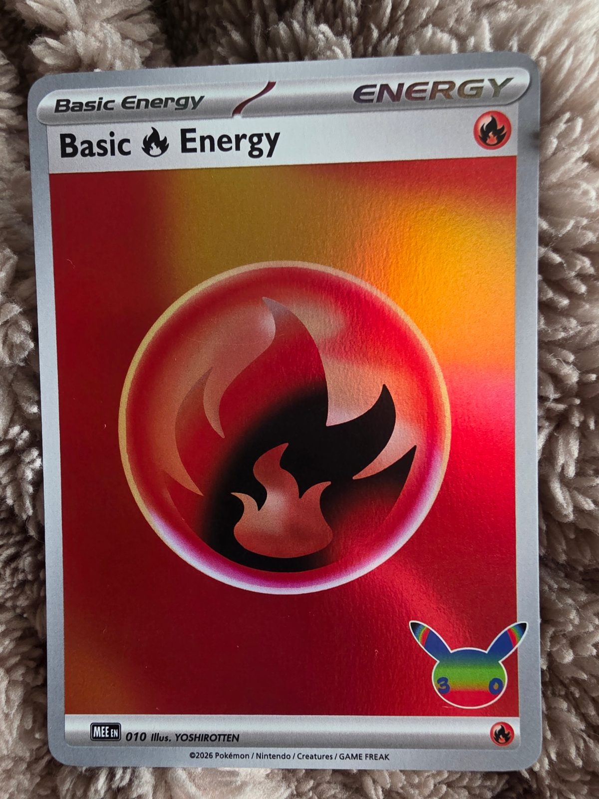 Basic Fire Energy from Mega Evolution — 30th Anniversary