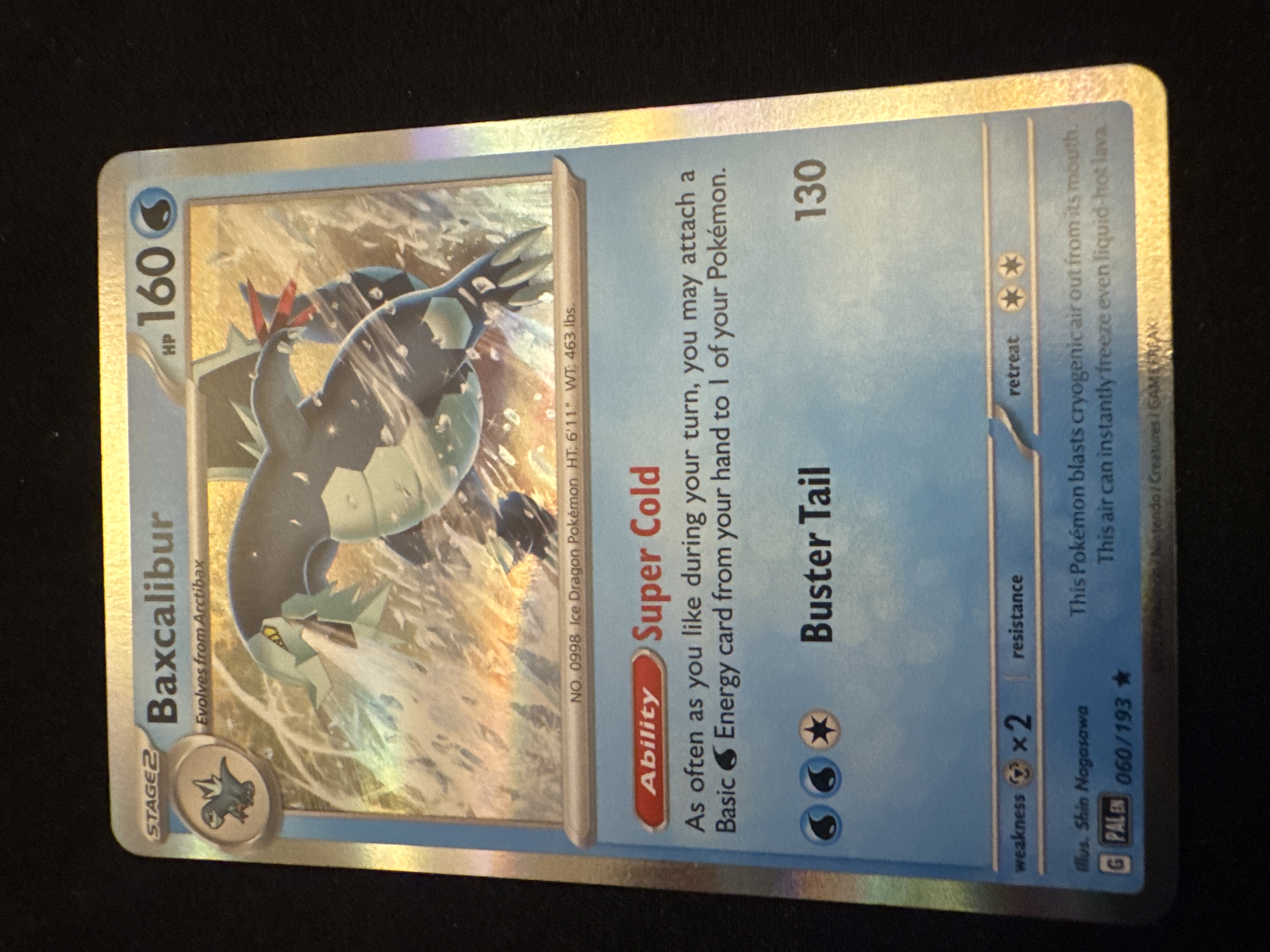 Baxcalibur from Paldea Evolved