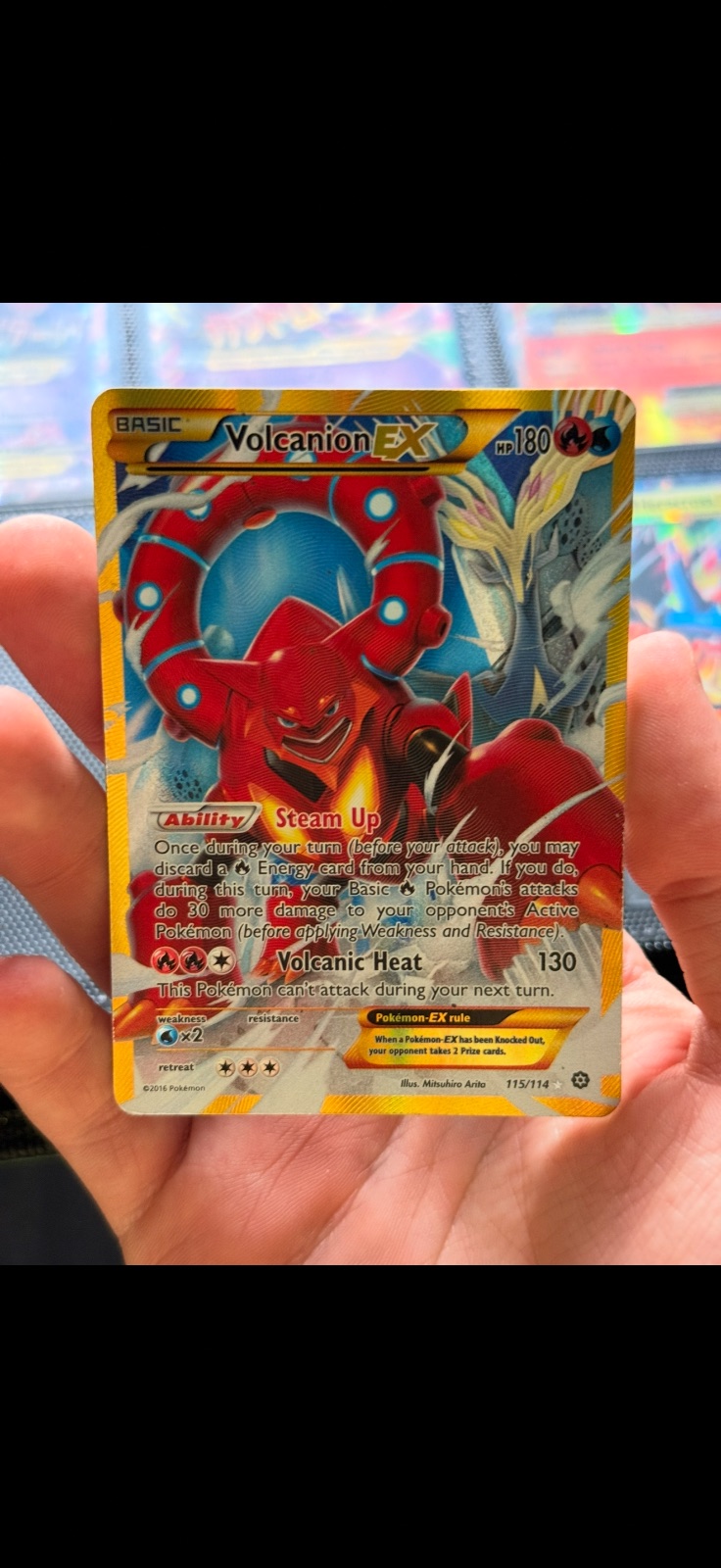 Volcanion-EX from Steam Siege