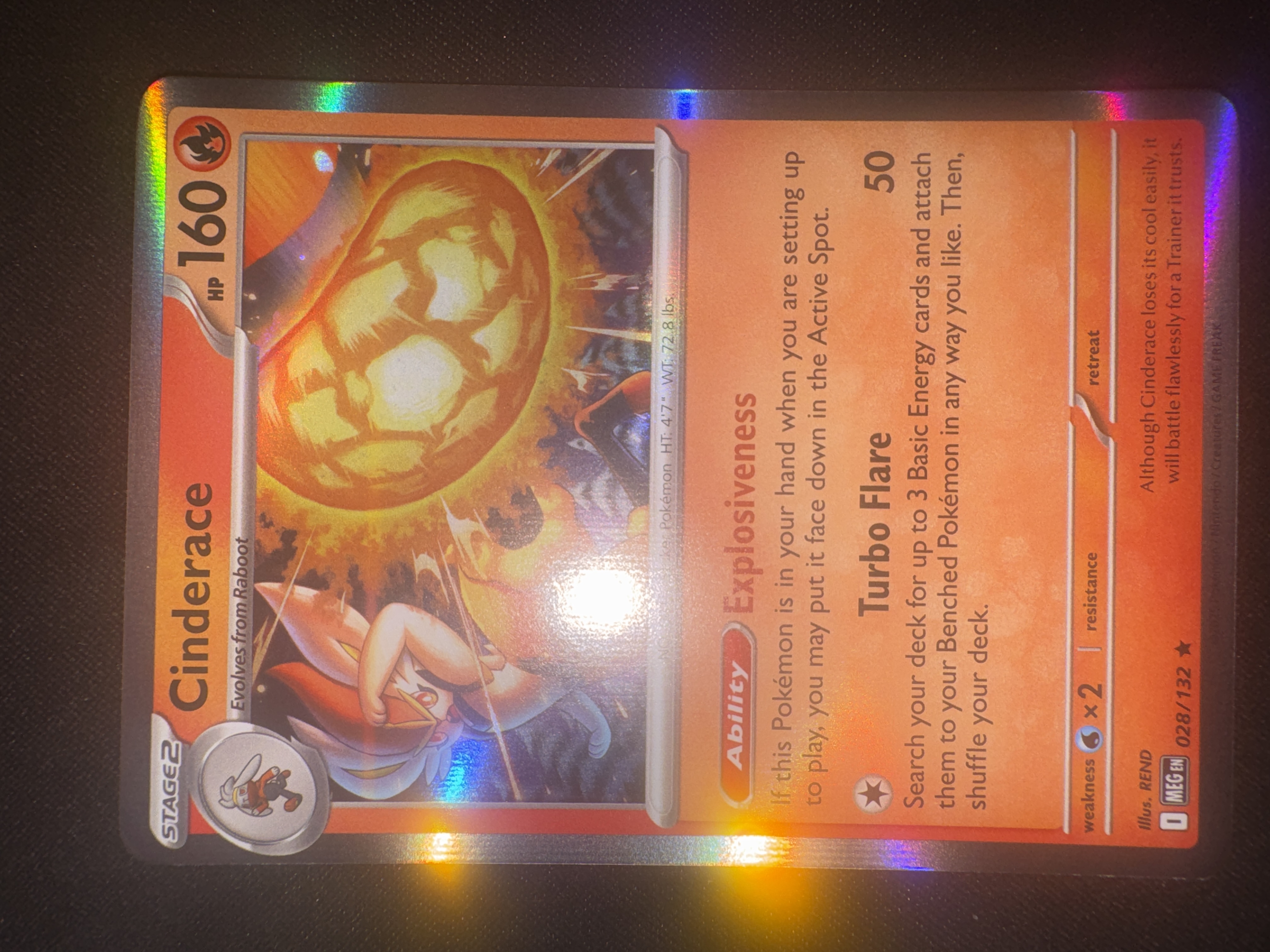 Cinderace from Mega Evolution
